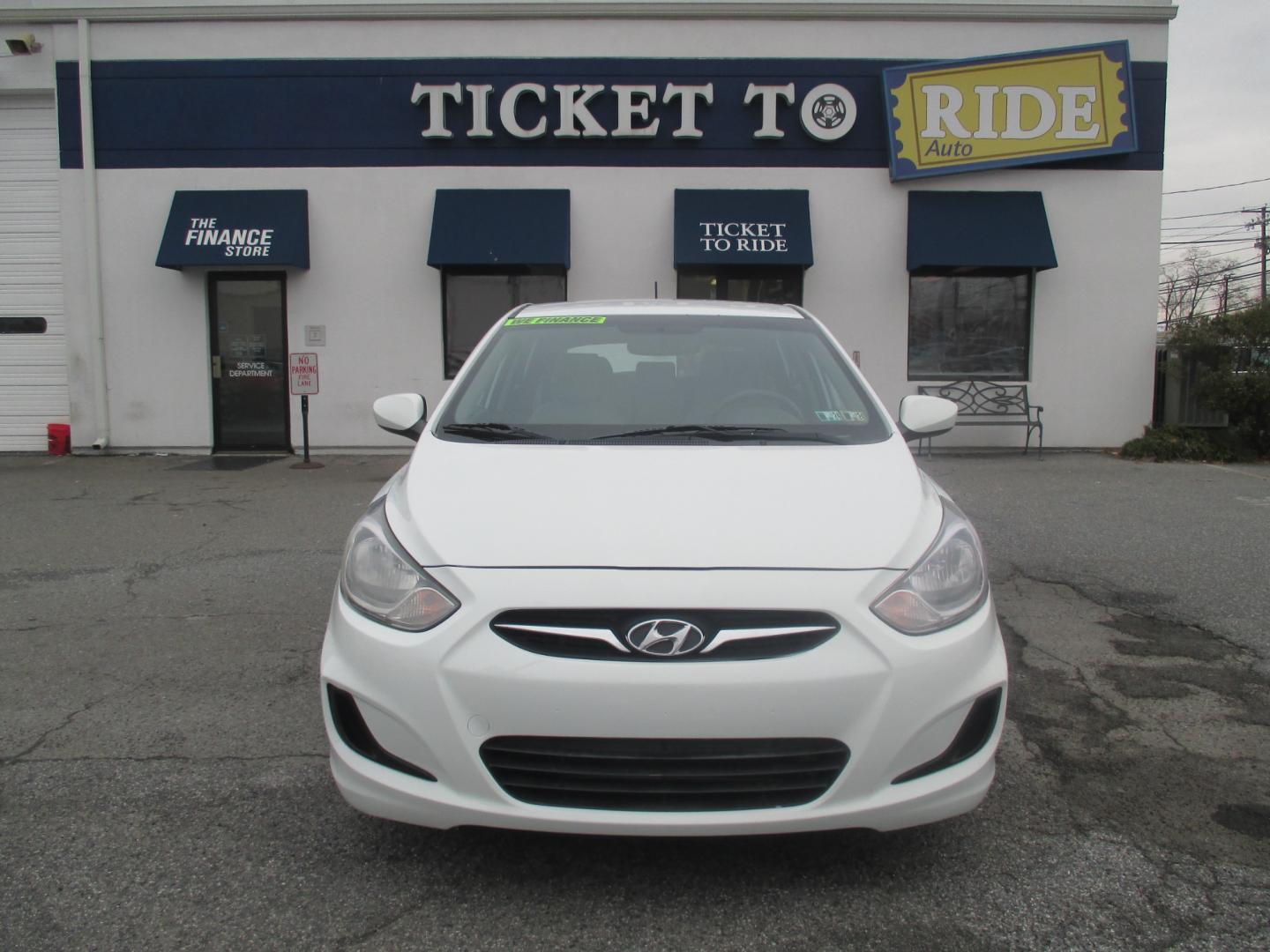 2012 WHITE Hyundai Accent GS 5-Door (KMHCT5AE1CU) with an 1.6L L4 DOHC 16V engine, located at 1254 Manheim Pike, Lancaster, PA, 17601, (717) 393-9133, 40.062870, -76.323273 - Photo#1